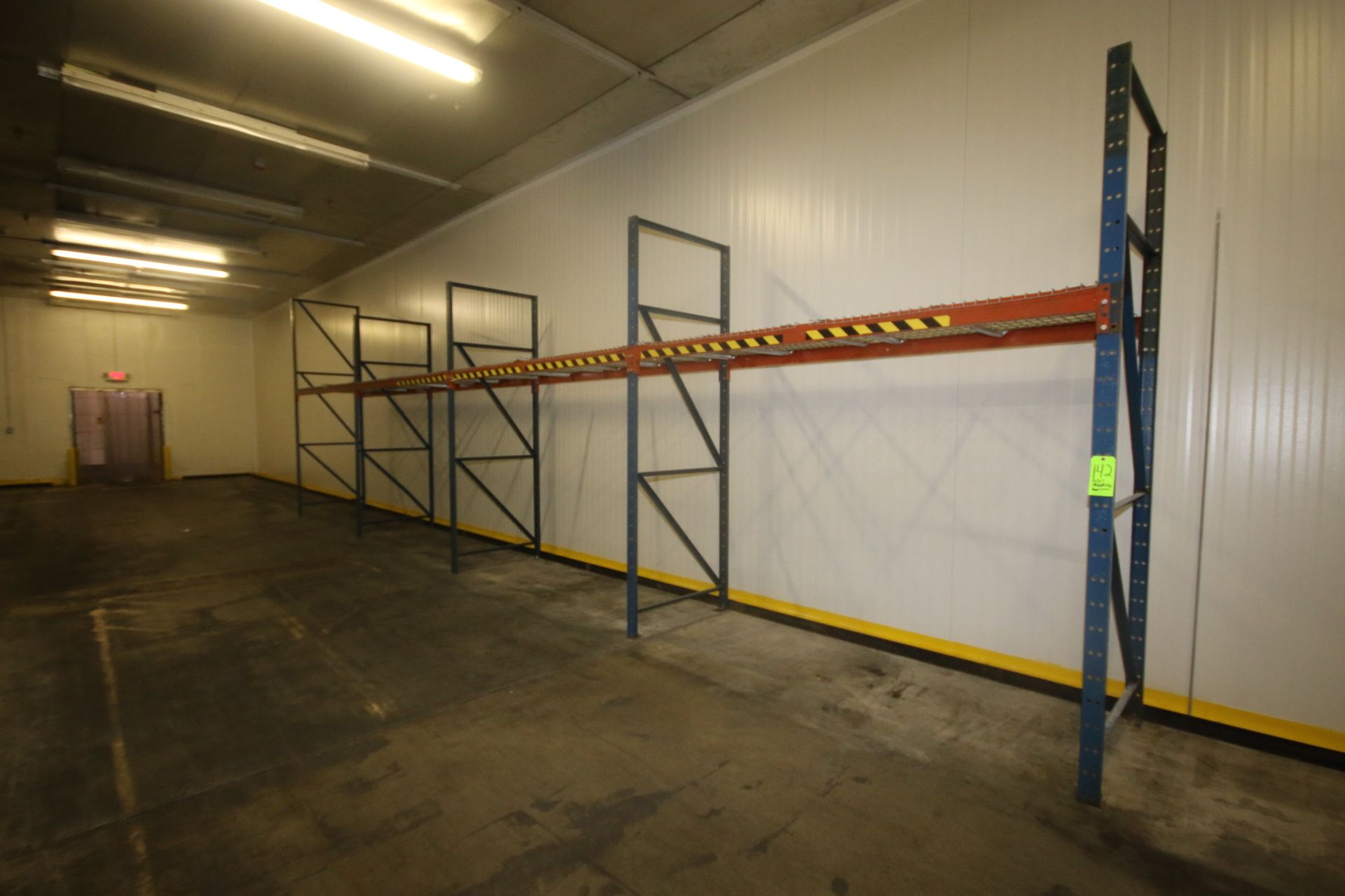 4-Sections of Pallet Racking, Includes (5) Aprox. 120" H Uprights with (4) Sets of Cross Beams,