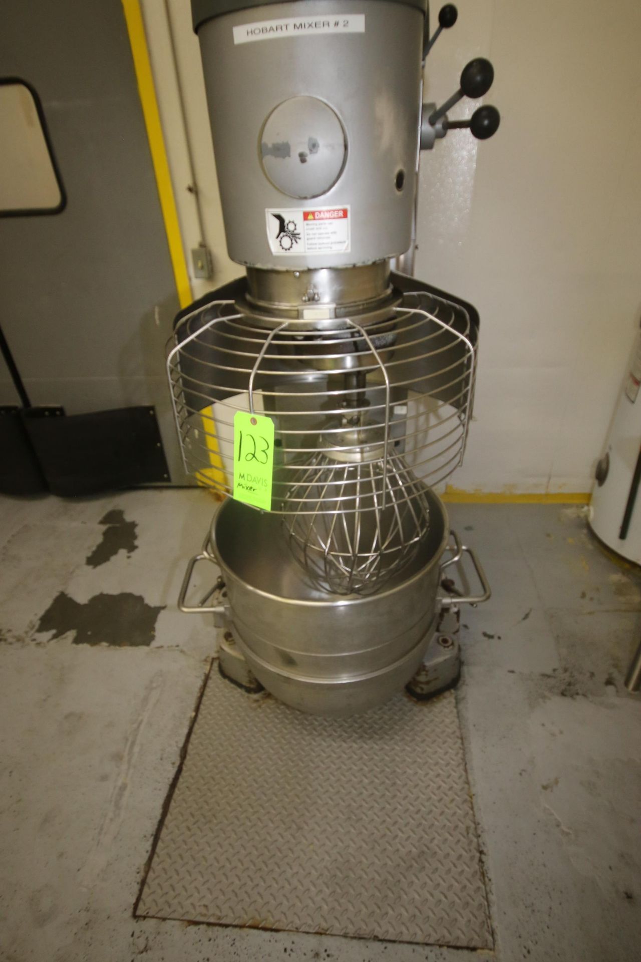 Hobart Mixer, M/N V1401, S/N 31-1310-110, with 5 hp Motor, 1750 RPM, 200 Volts, 3 Phase, with S/S - Image 7 of 9