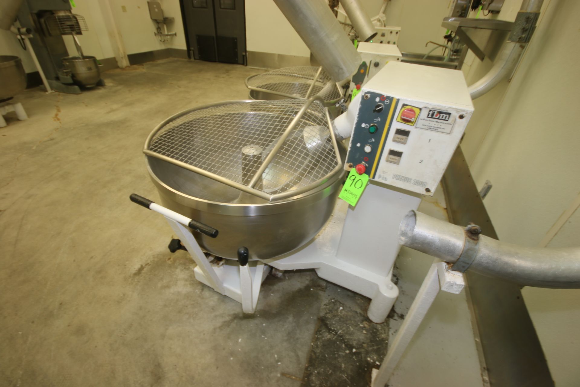 VMI Phebus 2000 Dough Mixer, M/N 2330 MAL, S/N 131206, 208 Volts, Bowl Separates From Mixer--See - Image 5 of 6