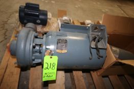 25 hp Centrifugal Water Pump, with NEW Dayton 1-1/2 hp Motor, Leeson 1-1/2 hp Motor, On (1)
