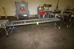 Straight Section of Roller Conveyor, Overall Dims.: Aprox. 120" L x 18" W x 28" H Off Ground (
