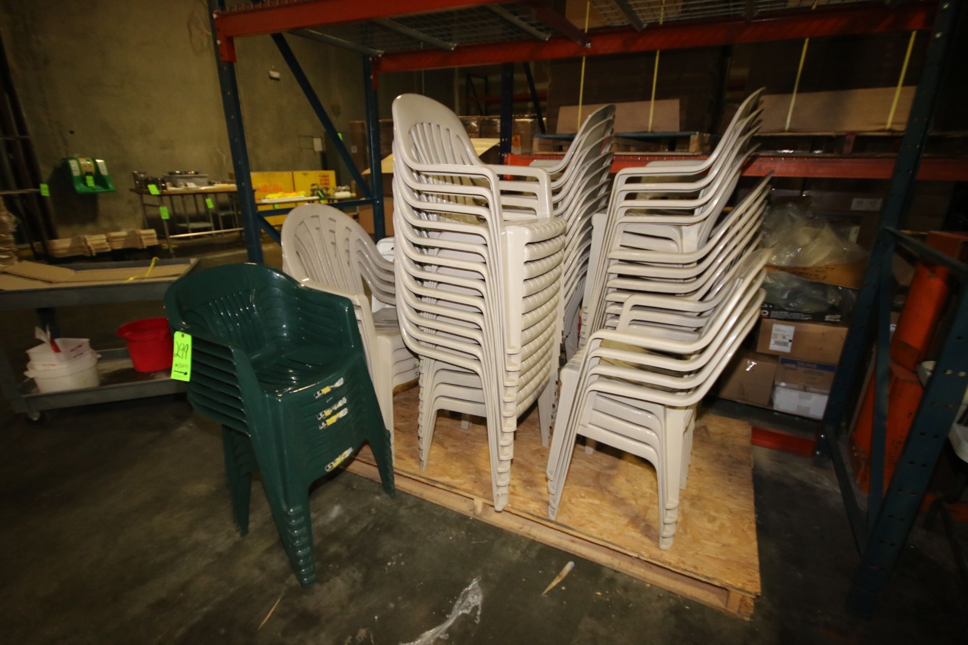 Lot of Assorted Outdoor Chairs, Stools, Banquet Chairs, & (2) Folding Tables (LOCATED AT BAKE - Image 2 of 4