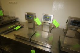 Weigh-Tronix S/S Platform Scales, M/N QC-3265, with Aprox. 13-1/2" L x 12" W S/S Platforms, 115