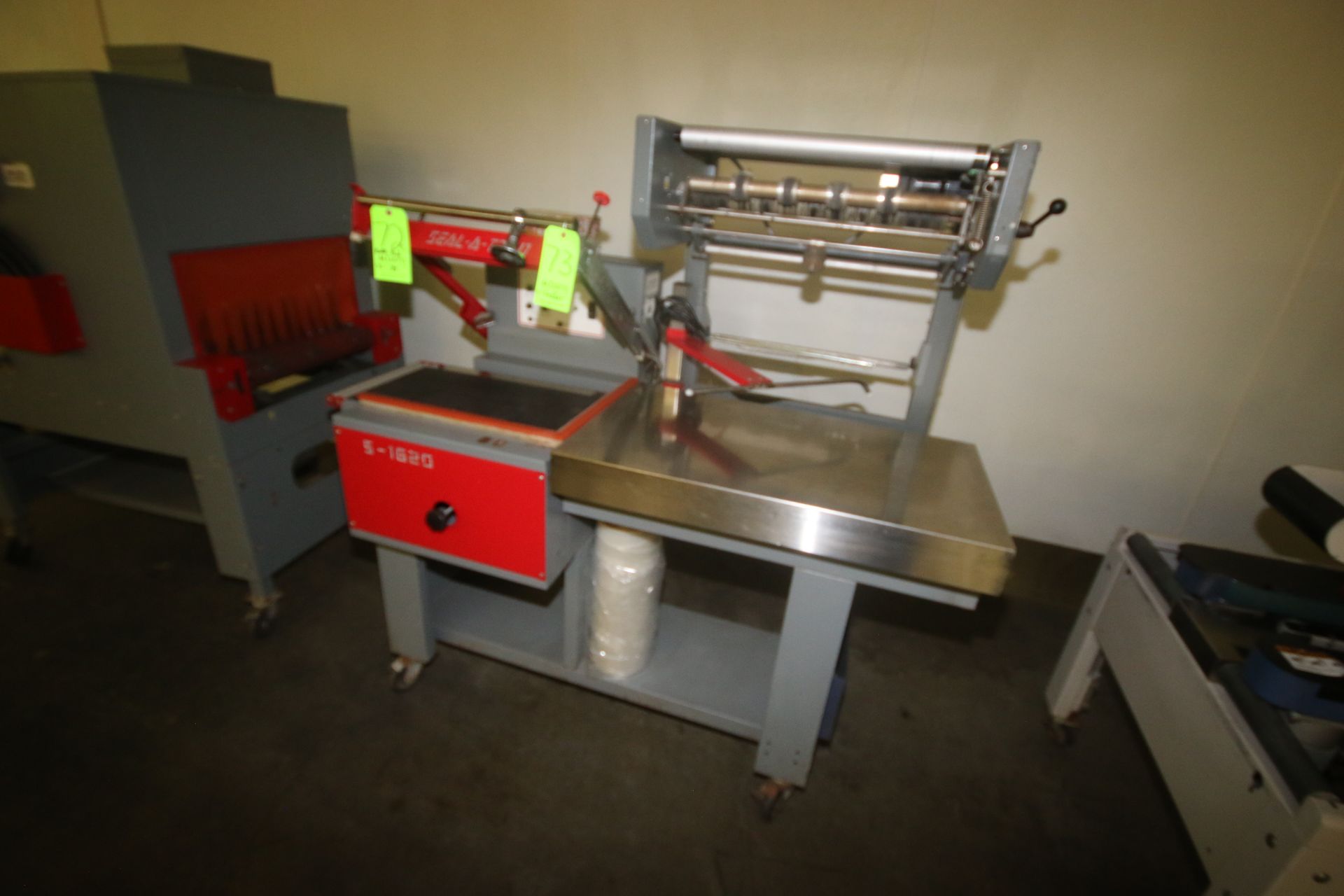 Seal-A-Tron L-Bar Sealer, M/N S-1620, S/N S16200422, 120 Volts, 1 Phase, Mounted on Portable