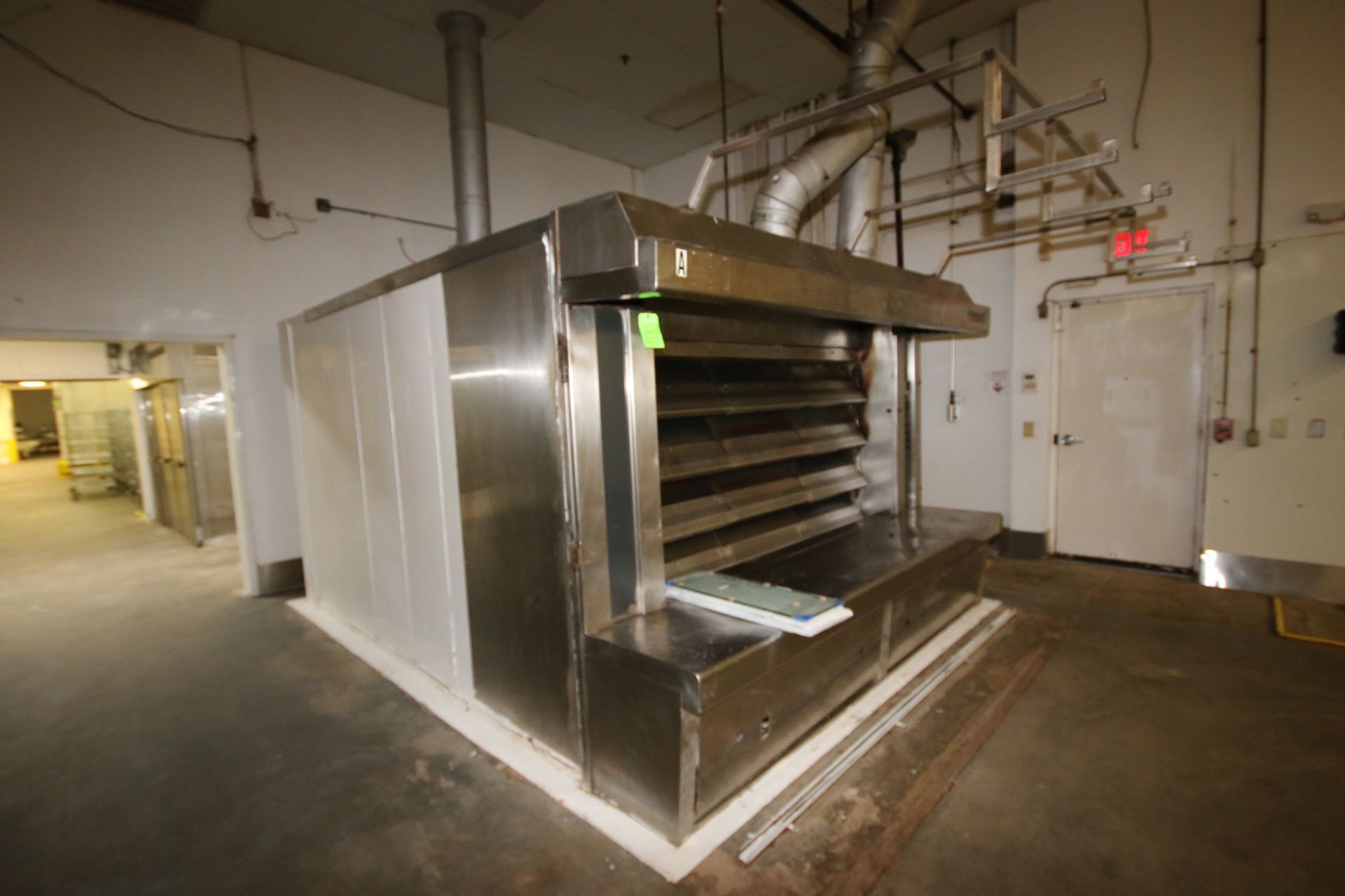 Fringand 4-Tier Natural Gas Olympic Baking Deck Oven, with S/S Hood & Duct Work, Overall Dims.: - Image 4 of 9