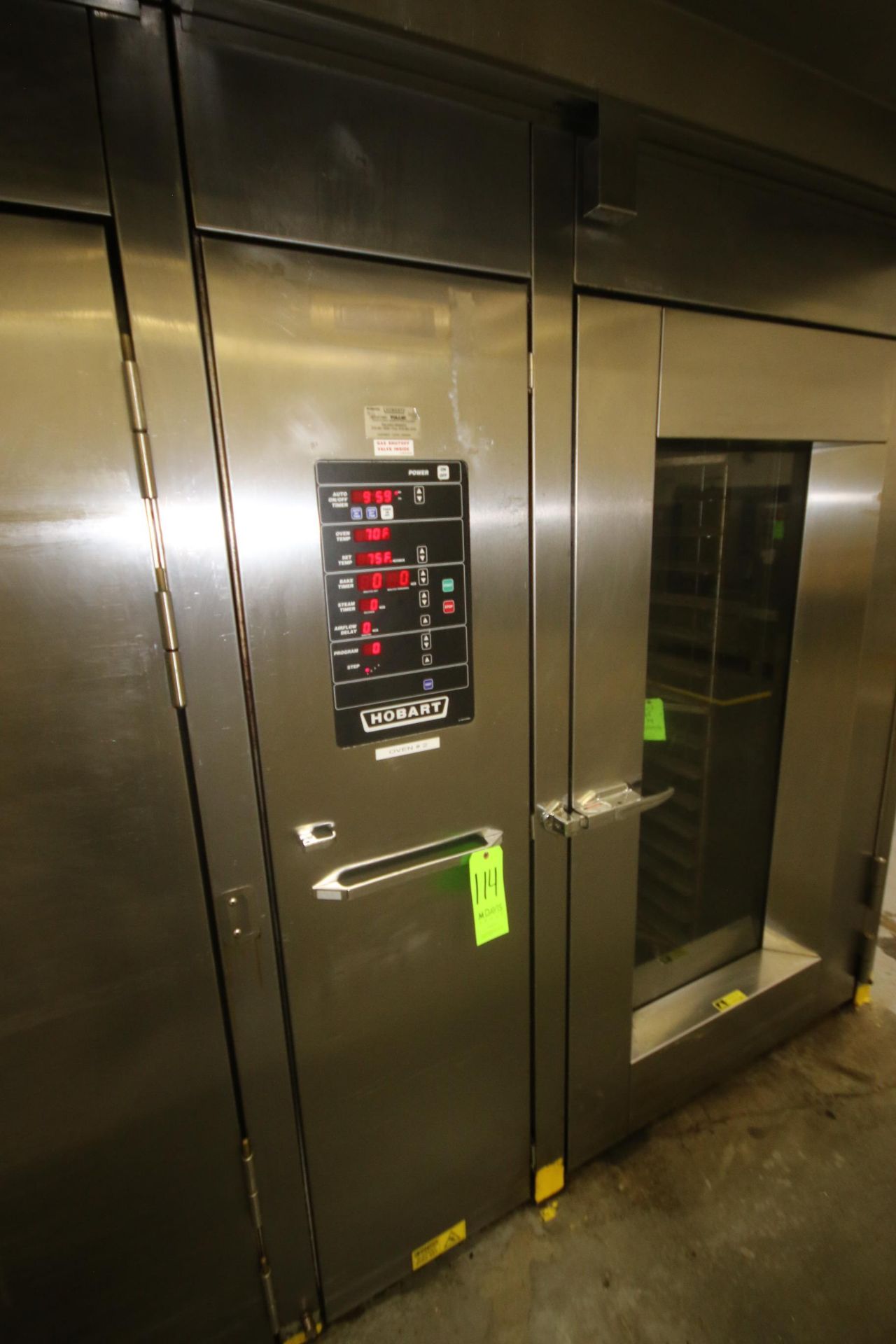 Hobart S/S Single Rotating Rack Natural Gas Oven, M/N HBA2G, S/N 24-1030421, 300,000 BTU/HR, with - Image 3 of 11