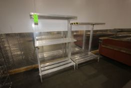 Aluminum Dunnage Racks, Assorted Sizes (LOCATED AT GLUTEN-FREE--2800 PERIMETER PARK DR. MORRISVILLE,