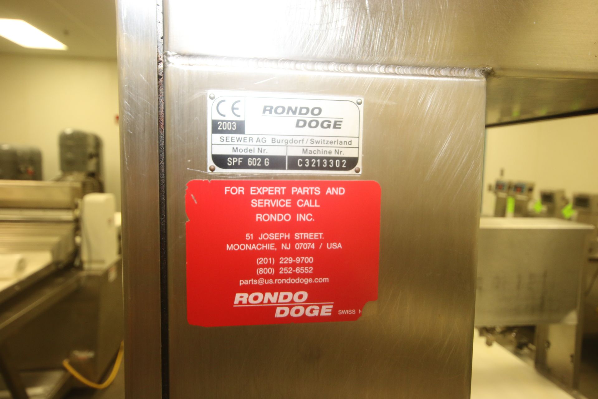 Rondo Doge Automatic Compactline, M/N SPF 602 G, Machiner Nr. C3213302, with (4) Nozzel Depositing - Image 19 of 23