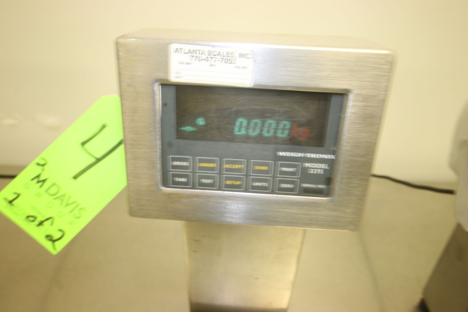 Weigh-Tronix S/S Platform Scales, M/N QC-3265 & 3275, with Aprox. 13-1/2" L x 12" W S/S Platforms, - Image 6 of 6