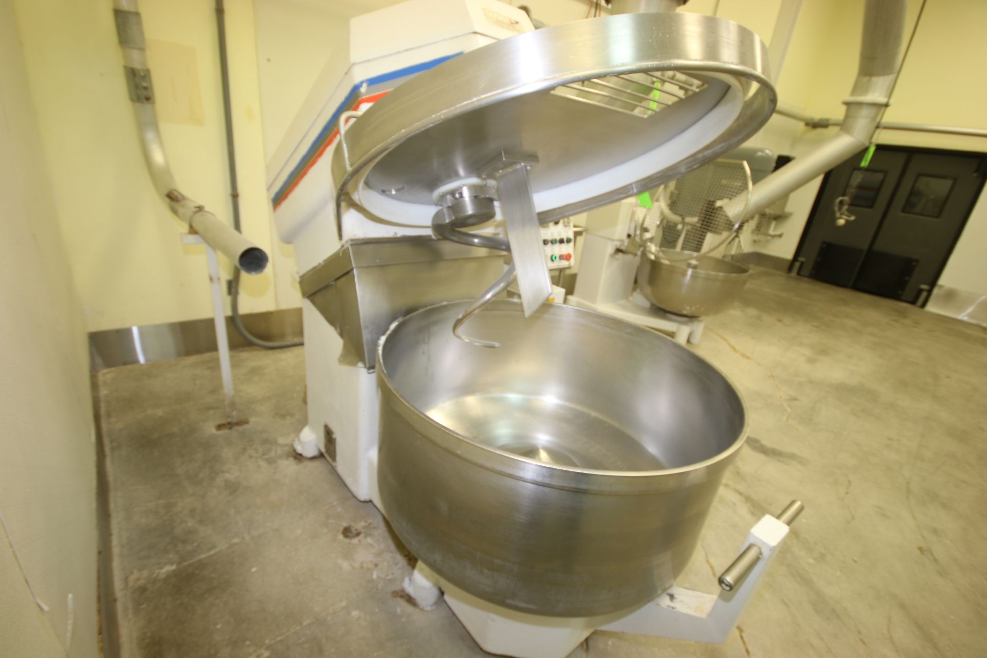 VMI S/S Dough Mixer, M/N SPI400AV, S/N 122553, 208 Volts, with S/S Mixing Bowl with S/S Hook, - Image 7 of 10