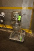 Hobart Mixer, M/N D 3001, S/N 11-245-583, 200 Volts, 1725 RPM, with S/S Mixing Bowl, Includes Whip