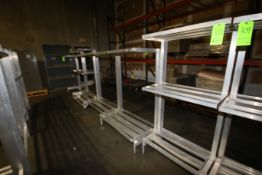 Aluminum Plant Dunnage Racks, Overall Dims.: Aprox. 48" L x 20" W x 60-1/2" H (LOCATED AT BAKE