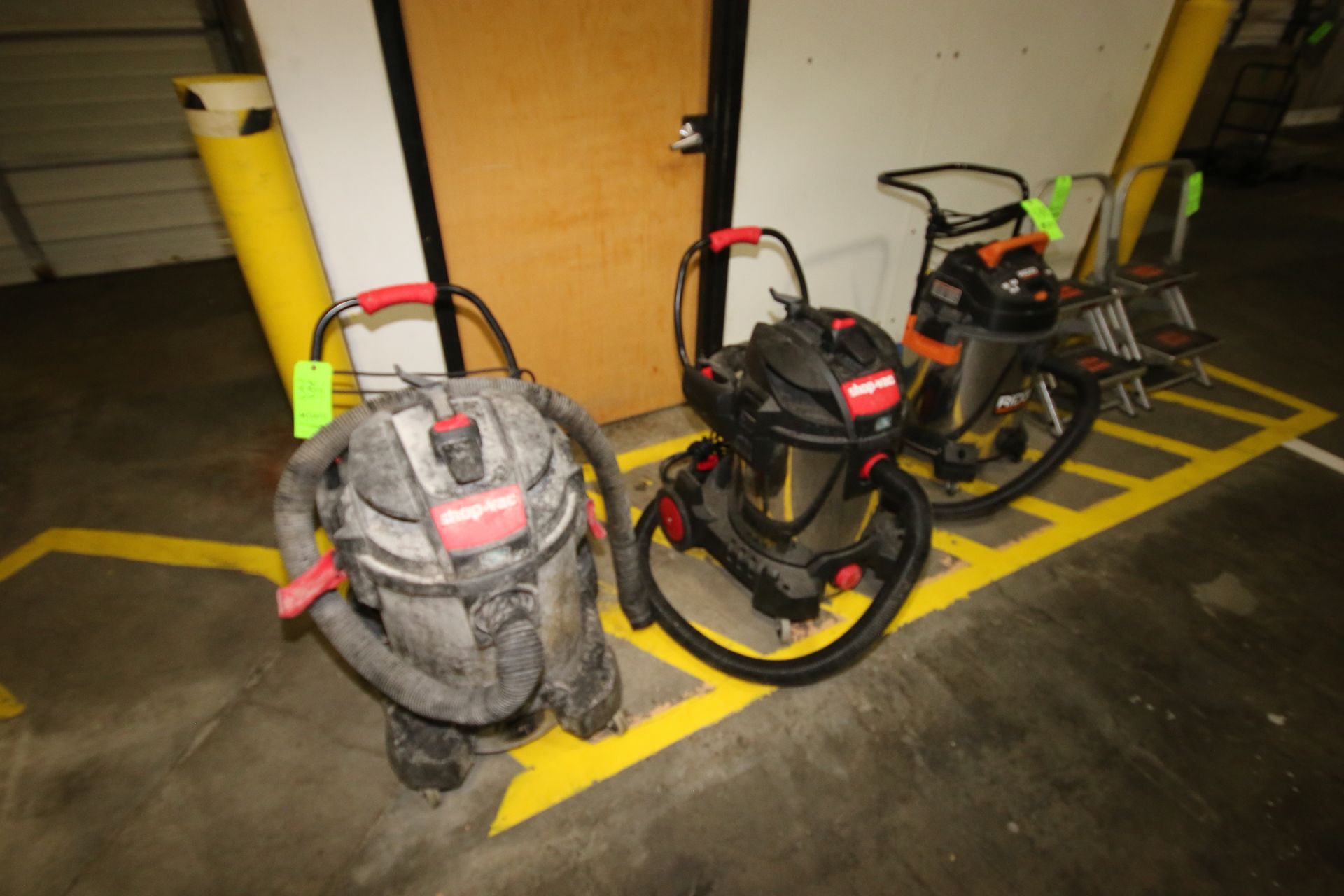 Shop Vacuums, Mounted on Portable Frame with Hoses (LOCATED AT BAKE SHOP--409 AIRPORT BLV. - Image 2 of 2