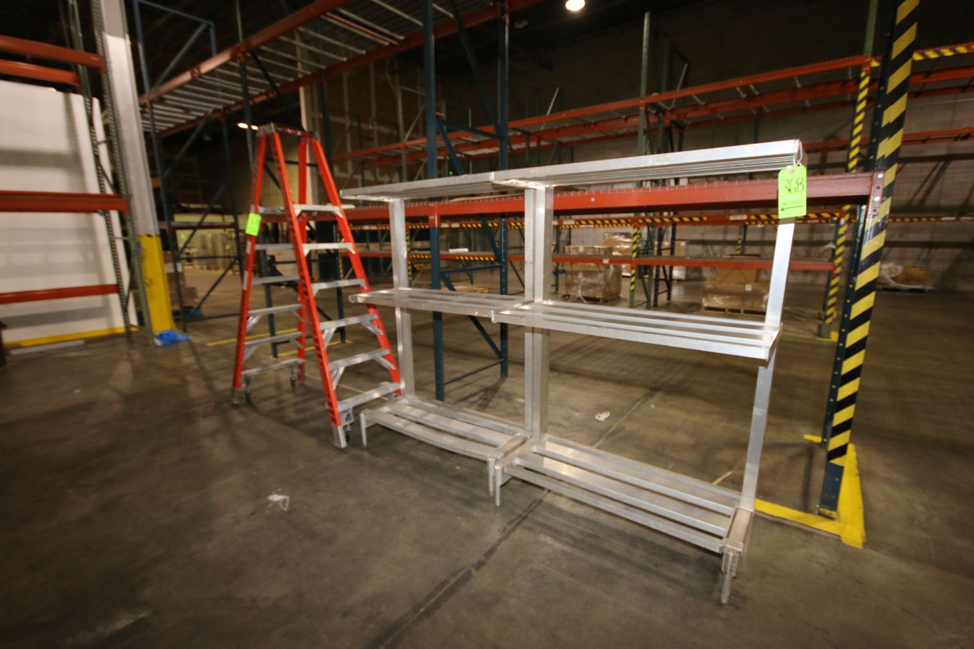 Lot of (2) Aluminum Duggage Racks & A-Fame Ladder (LOCATED AT GLUTEN-FREE--2800 PERIMETER PARK DR.