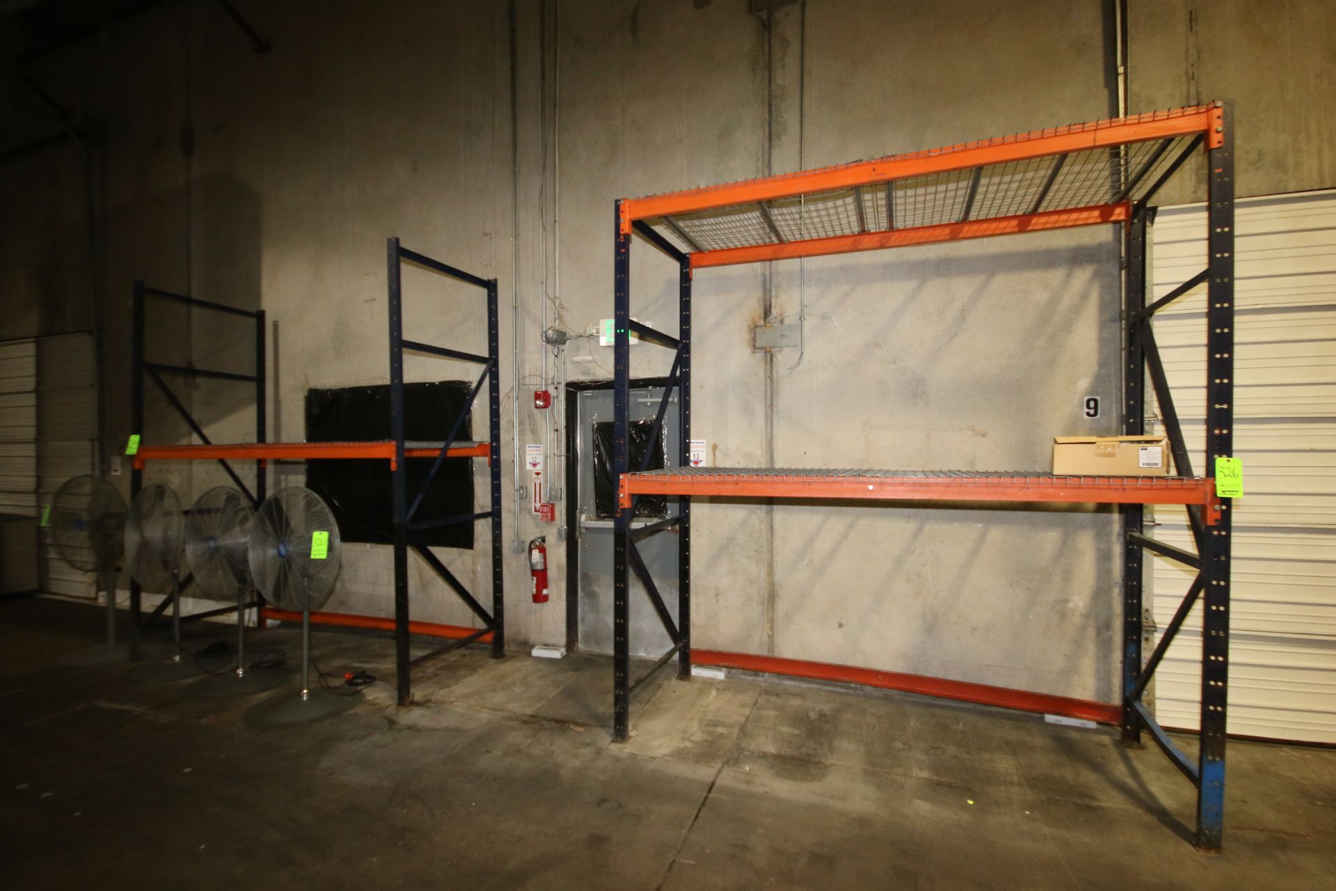 3-Sections of Bolt Type Pallet Racking, with (6) Aprox. 121" H Uprights & (5) Sets of 105" L Cross