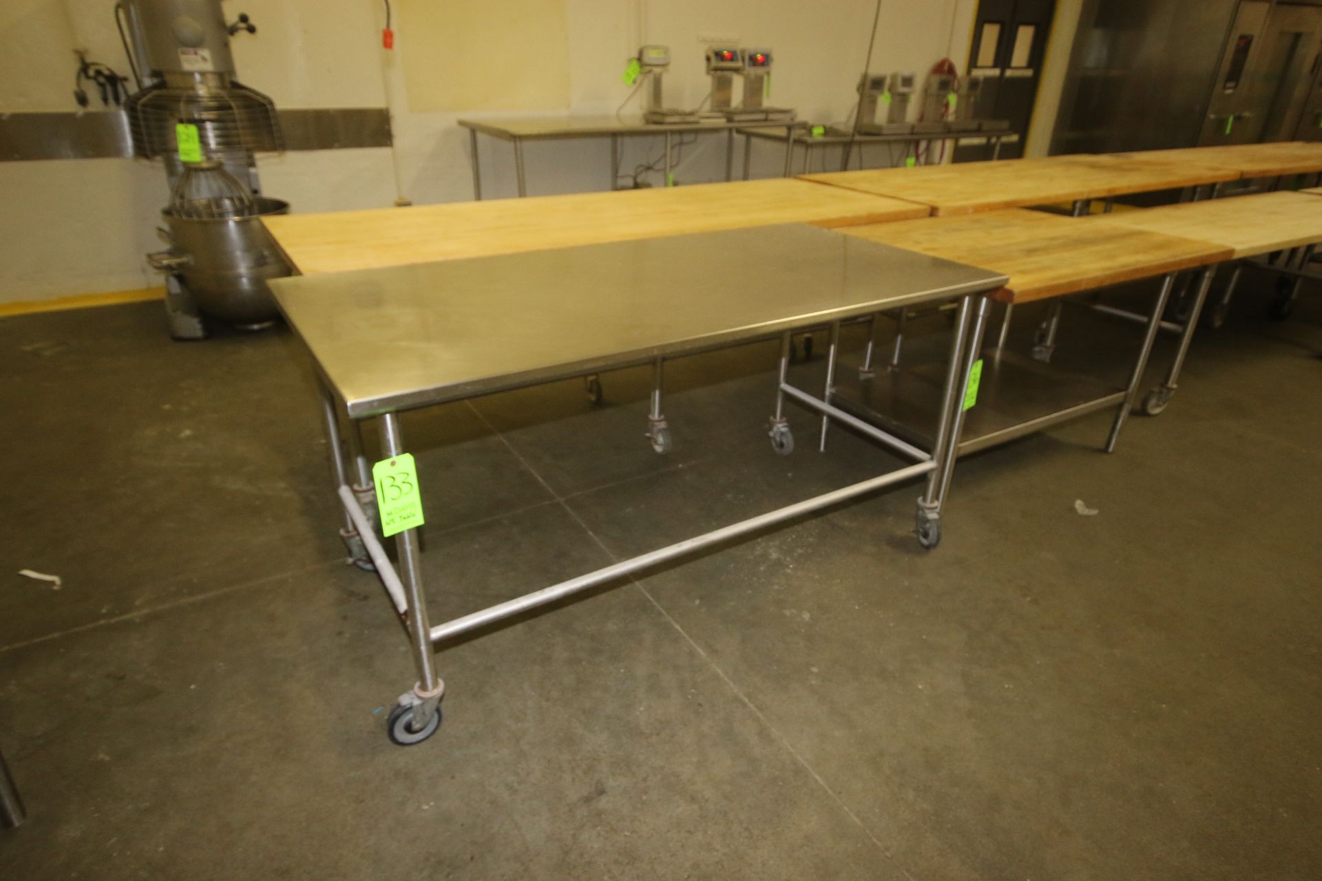 S/S Portable Table, Overall Dims.: Aprox. 72" L x 36" W x 36" H, Mounted on S/S Portable Frame ( - Image 2 of 2