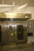 Hobart S/S Single Rotating Rack Natural Gas Oven, M/N HBA2G, S/N 24-1030421, 300,000 BTU/HR, with