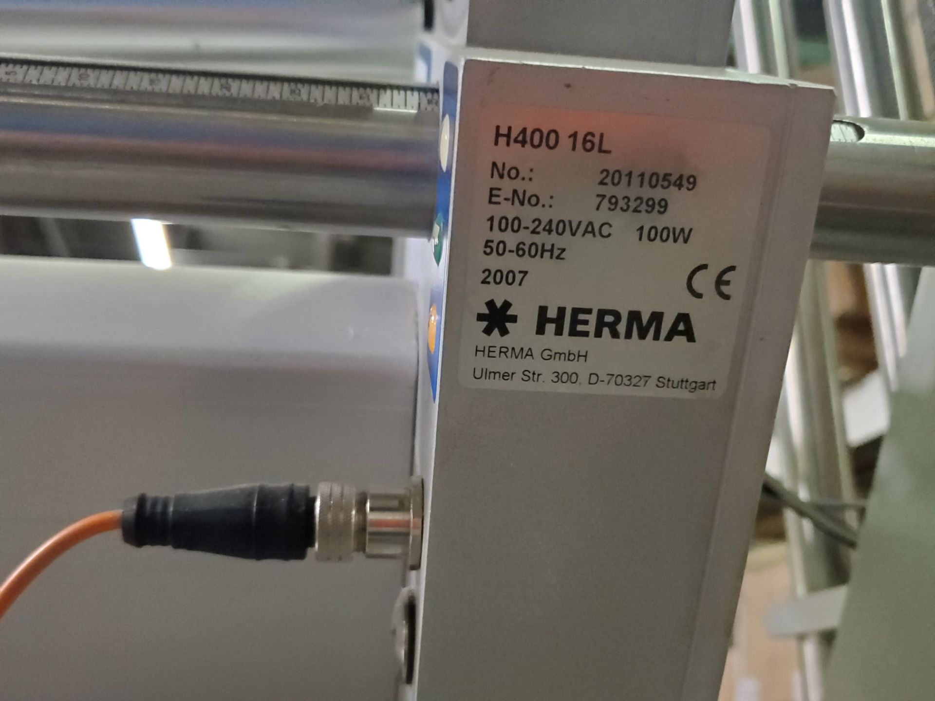 AUTOMATIX Pressure Sensitive Labeler, Model AC-720, S/N 1255, dom. 2007, (2) HERMA H400 16 - Image 12 of 25