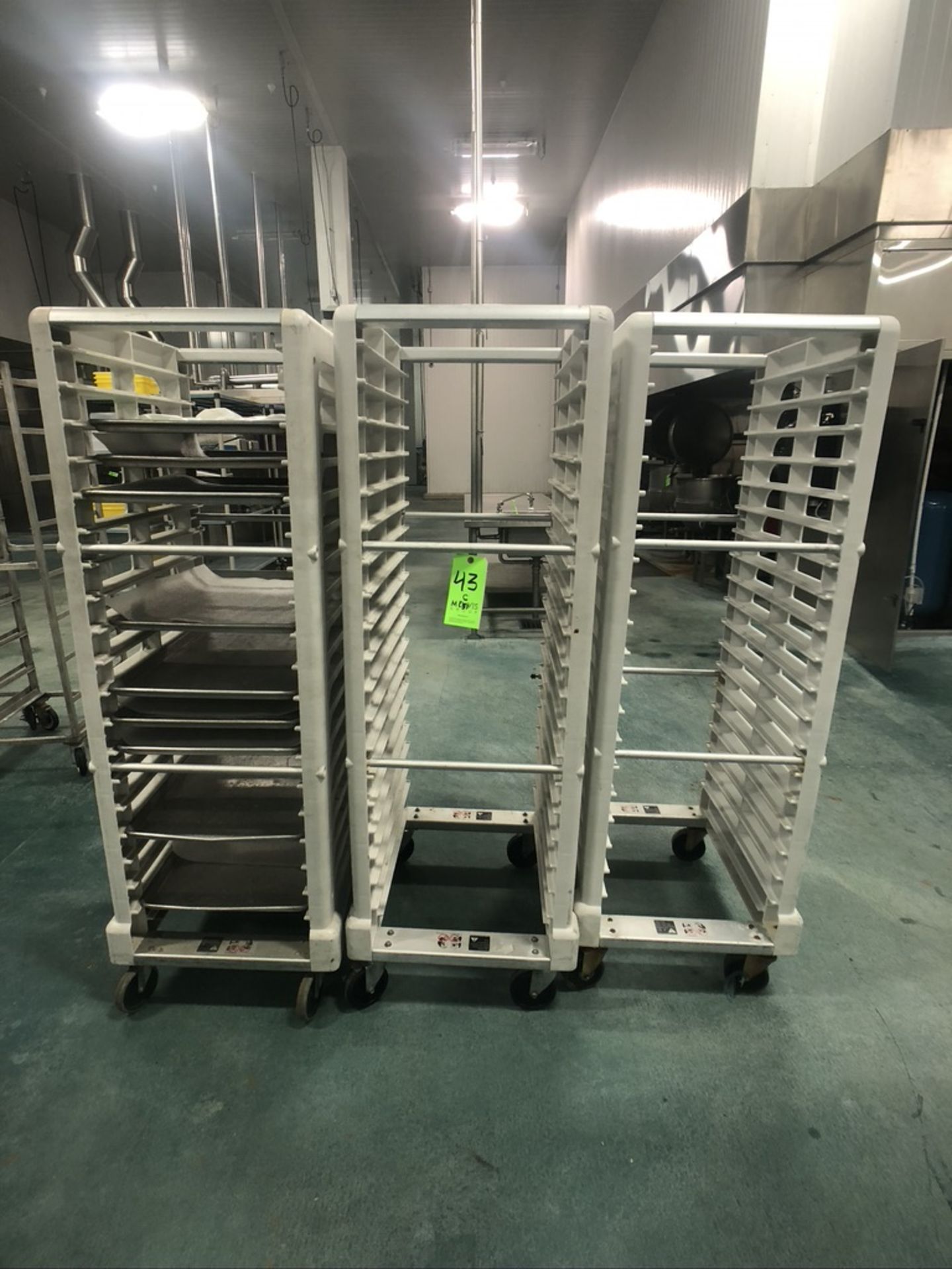 (3) PLASTIC END LOAD 20-PAN RACKS - Image 6 of 8