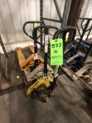 (1) TOTAL SOURCE, (1) CROWN, (1) UNKNOWN BRAND HYDRAULIC PALLET JACK