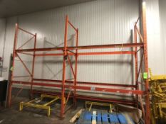 PALLET RACK, 2 SECTIONS (2 PALLET WIDE PER SECTION), APPX LWH'' 280 X 40 X 144