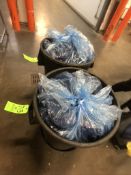 (2) TRASH BINS FULL OF YULEYS REUSABLE BOOT COVERS, REPORTEDLY NEW