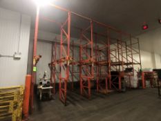 DRIVE IN PALLET RACKING, 3-DEEP / 6-SECTIONS, APPX 24 PALLET CAPACITY PER SECTION