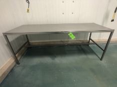 S/S TABLE APPROX. 96" L X 36" W