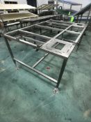 S/S TABLE/BASE, NO TOP, APPX DIM. LWH'' 72 X 48 X 28