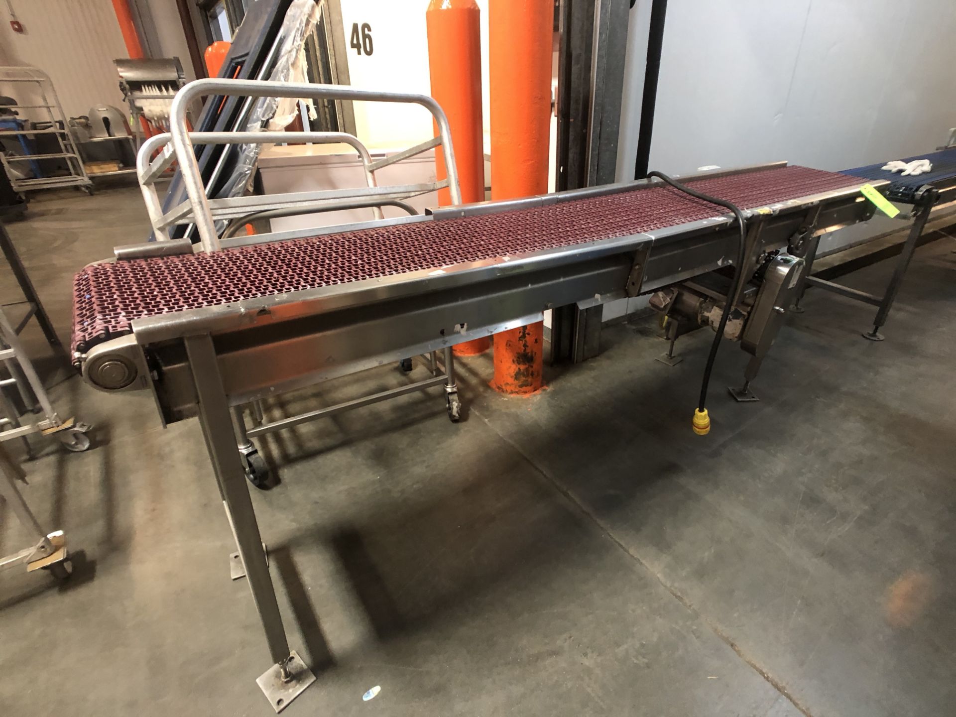 CONVEYOR W/ S/S WASHDOWN MOTOR, LENZE TECH AC VFD, APPX DIM. L109'' X W15'' - Image 2 of 7