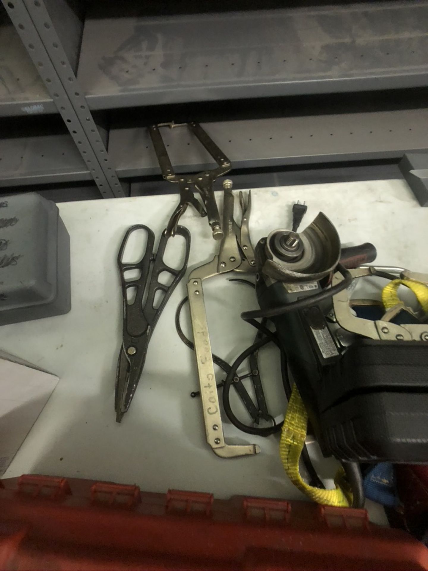 ASSORTED TOOLS AND SUPPLIES ON TABLES IN MACHINE SHOP - Image 19 of 22