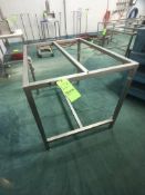 S/S TABLE/BASE, NO TOP, APPX DIM. LWH'' 48 X 36 X 36