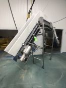 S/S "ROLLERCOASTER" CONVEYOR WITH CLEATED BELT, S/S MARATHON ELECTRIC MOTOR .5/.33 HP, 1740/1440