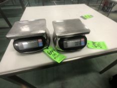 (2) S/S AND COUNTERTOP PLATFORM SCALE, MODEL SK-5000WP