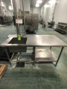 S/S COUNTER WITH SINK APPX L72'' x W36'' x