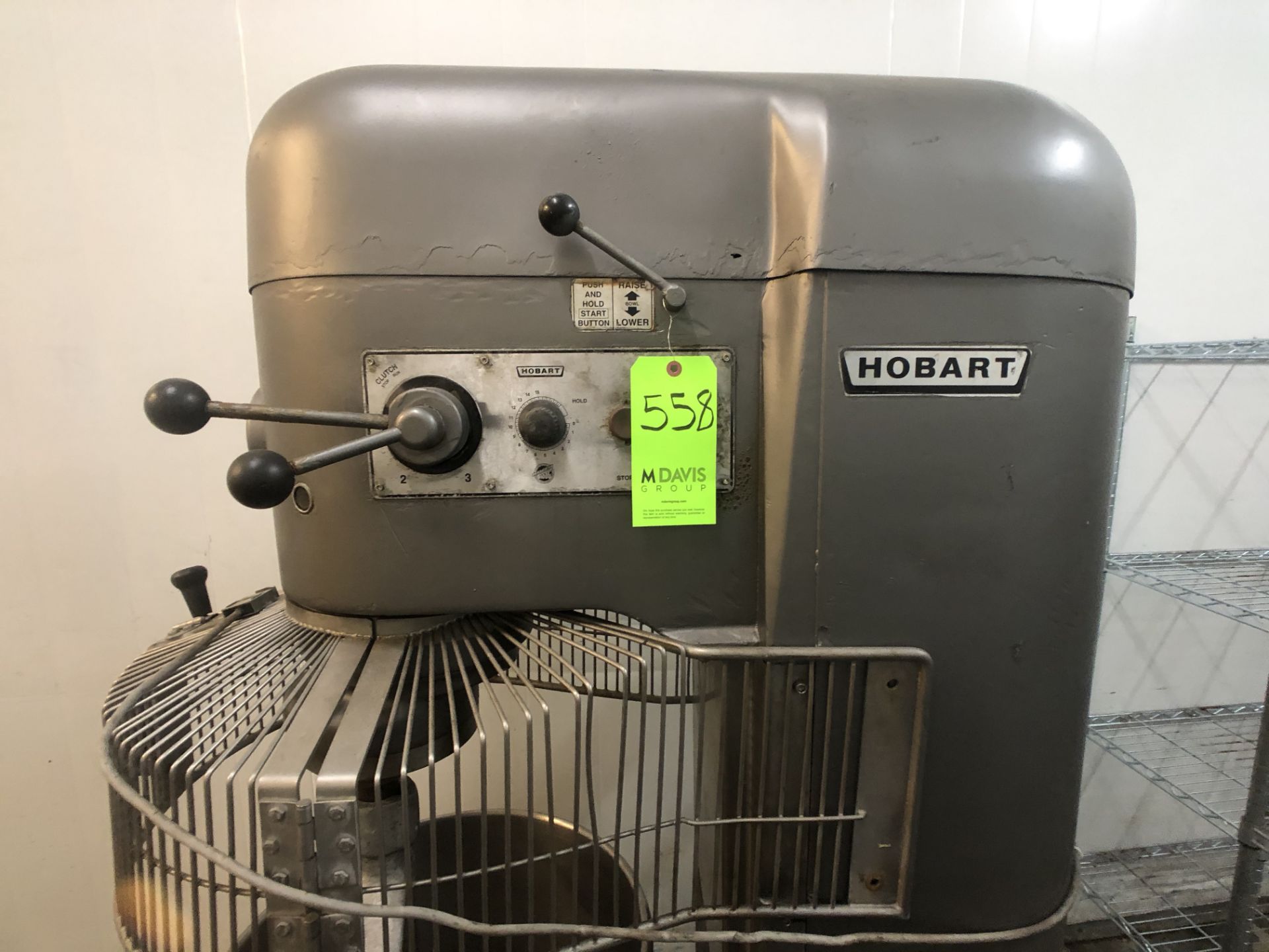 HOBART MIXER MODEL V1401 W/ BOWL 140 Qt. AND BEATER ATTACHMENT - Image 8 of 8