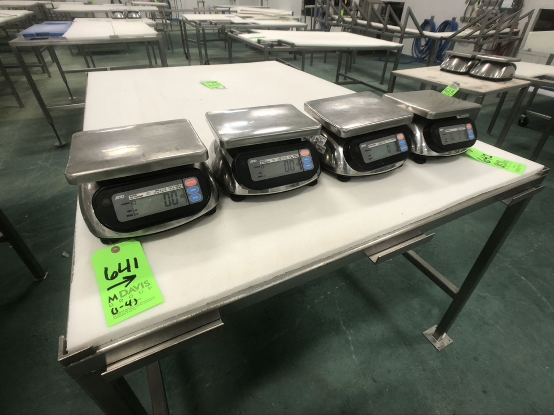 (4) S/S AND COUNTERTOP PLATFORM SCALE, MODEL SK-5000WP
