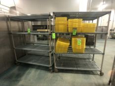 (4) METROMAX ANTIMICOBIAL PORTABLE CARTS, 4-LEVELS