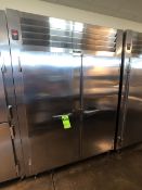 2016 TRAULSEN 2-DOOR S/S REFRIGERATOR, MODEL RHT232WUT-FHS, S/N T499847E16 (BUILT IN MARCH 2016)