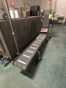 2016 TUCS S/S Incline Conveyor Mounted on Casters, Model Teconv-L-75, S/N 2120