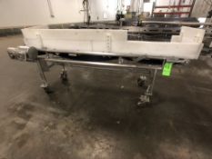 CONVEYOR SOLUTIONS CONVERYOR, S/N 9011, PORTABLE / MOUNTED ON CASTERS, S/S WASHDOWN MOTOR W/