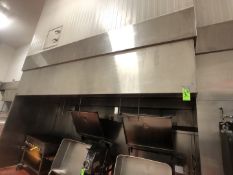 S/S CADDY EXHAUST HOOD W/ INTELLI-HOOD SYSTEM APPX LW 185" x 66"