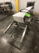 DORNER S/S CONVEYOR W/ WHITE FOOD GRADE BELT, MODEL 820-394/A, S/S MARATHON ELECTRIC MOTOR HP 1/.