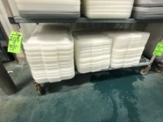 VOLLRATH LIDS, APPX (90) WHITE LIDS FOR BINS DIM. L20'' X W15''