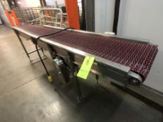 CONVEYOR W/ S/S WASHDOWN MOTOR, LENZE TECH AC VFD, APPX DIM. L109'' X W15''