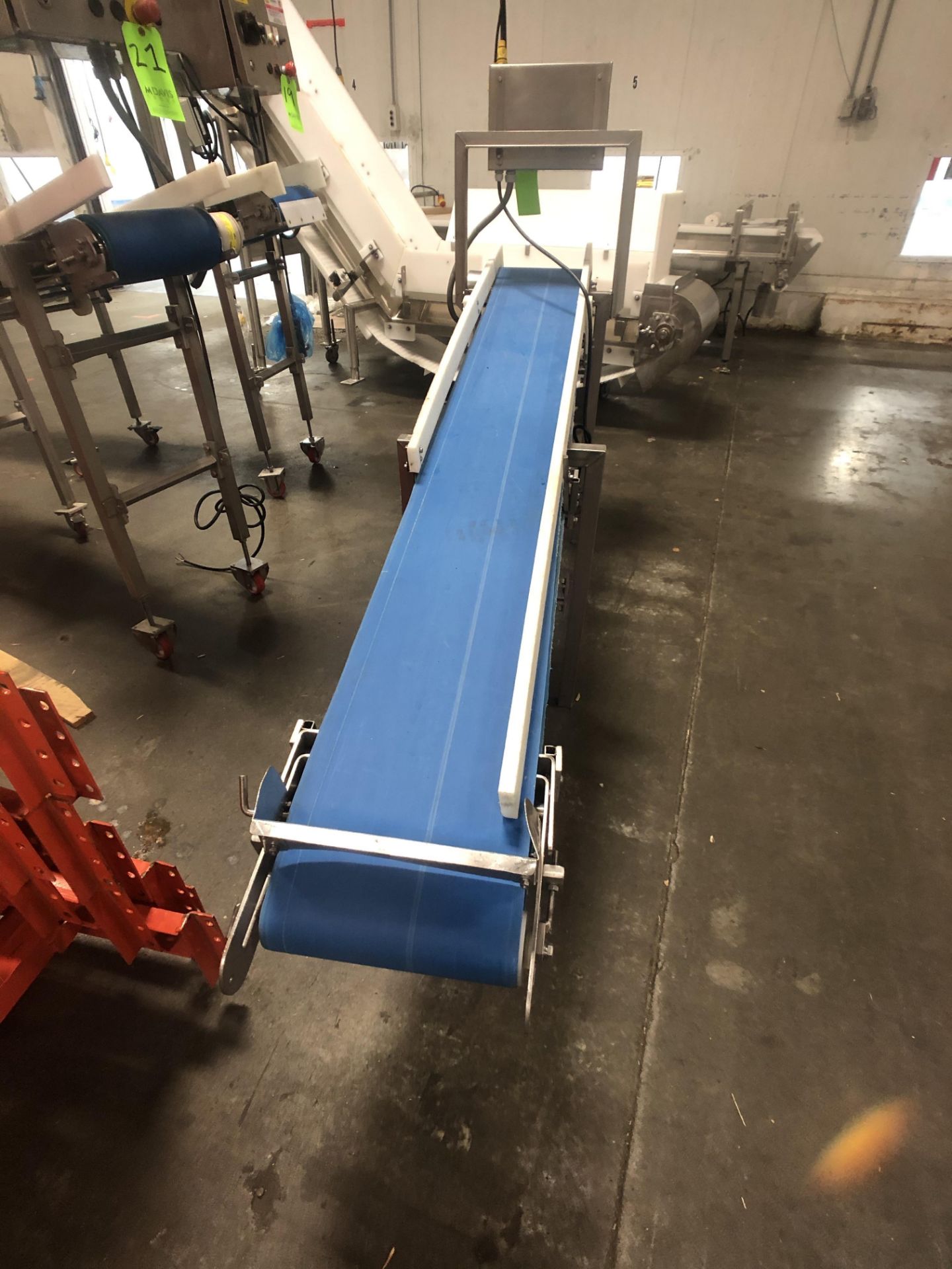 S/S PORTABLE CONVEYOR, S/S CONTROL PANEL, APPX L88'' X W12 X H48'' - Image 5 of 9