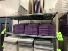 VOLLRATH LIDS, APPX (75) PURPLE LIDS FOR BINS DIM. L20'' X W15''