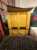 (2) MACX DECADE PRODUCTS YELLOW TOTE, APPX DIM. LWH'' 48 X 39 X 30