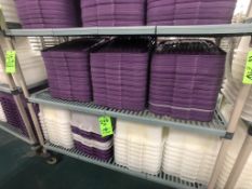 VOLLRATH LIDS, APPX (90) PURPLE LIDS FOR BINS DIM. L20'' X W15''