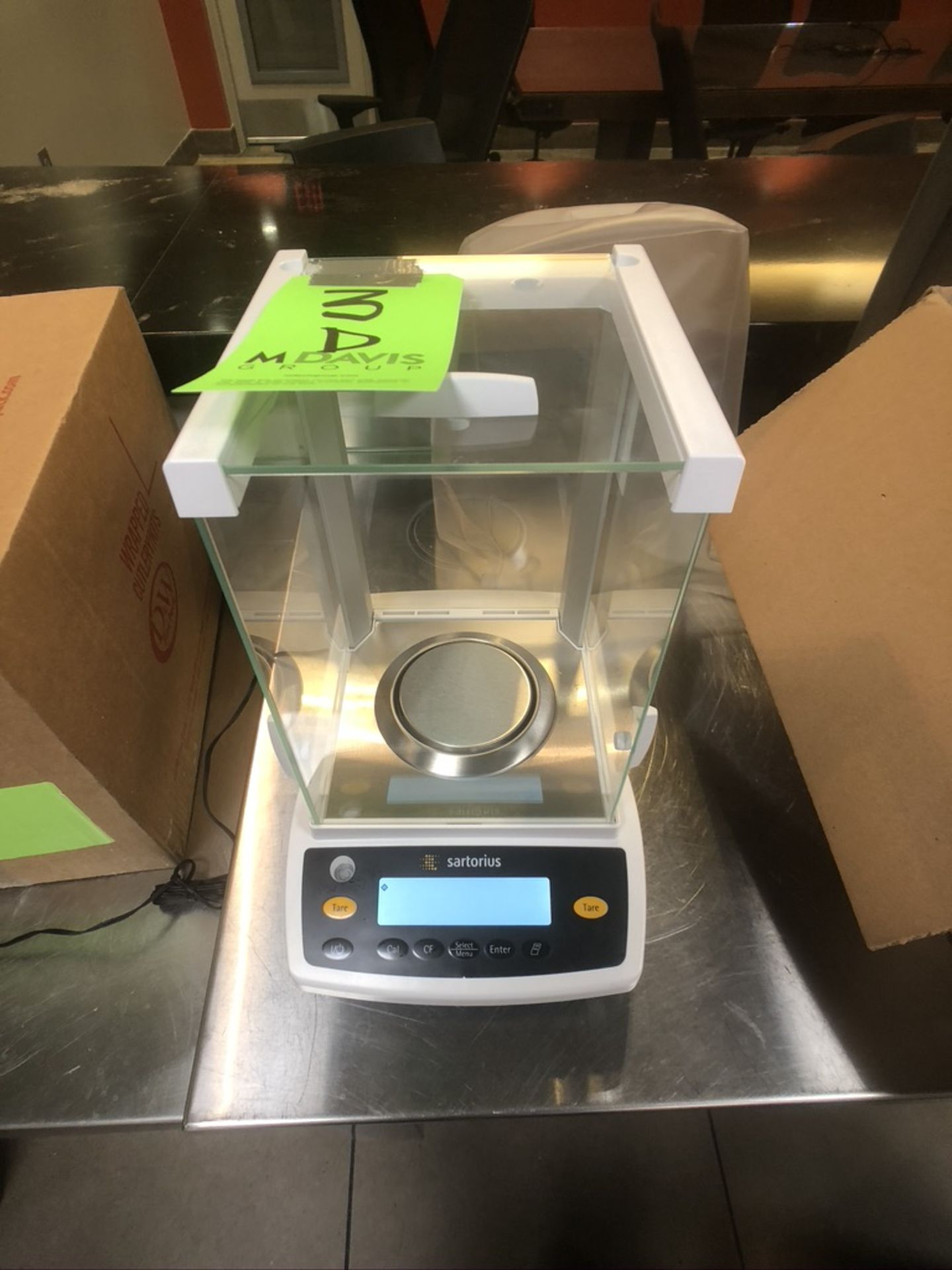 SARTORIUS ANALYTICAL BALANCE, MODEL ENTRIS S224-1S, S/N 32006474, CALIBRATED 10/22/2019